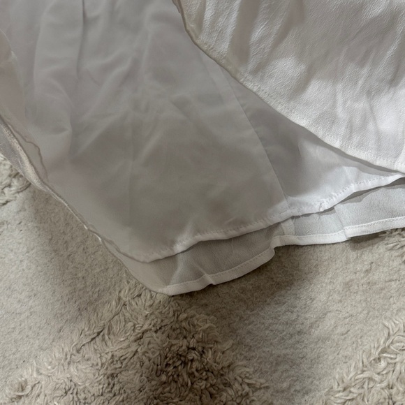 BB DAKOTA The Collection Kaless Ruffle Dress Off Shoulder White Mini Dress - Picture 7 of 9